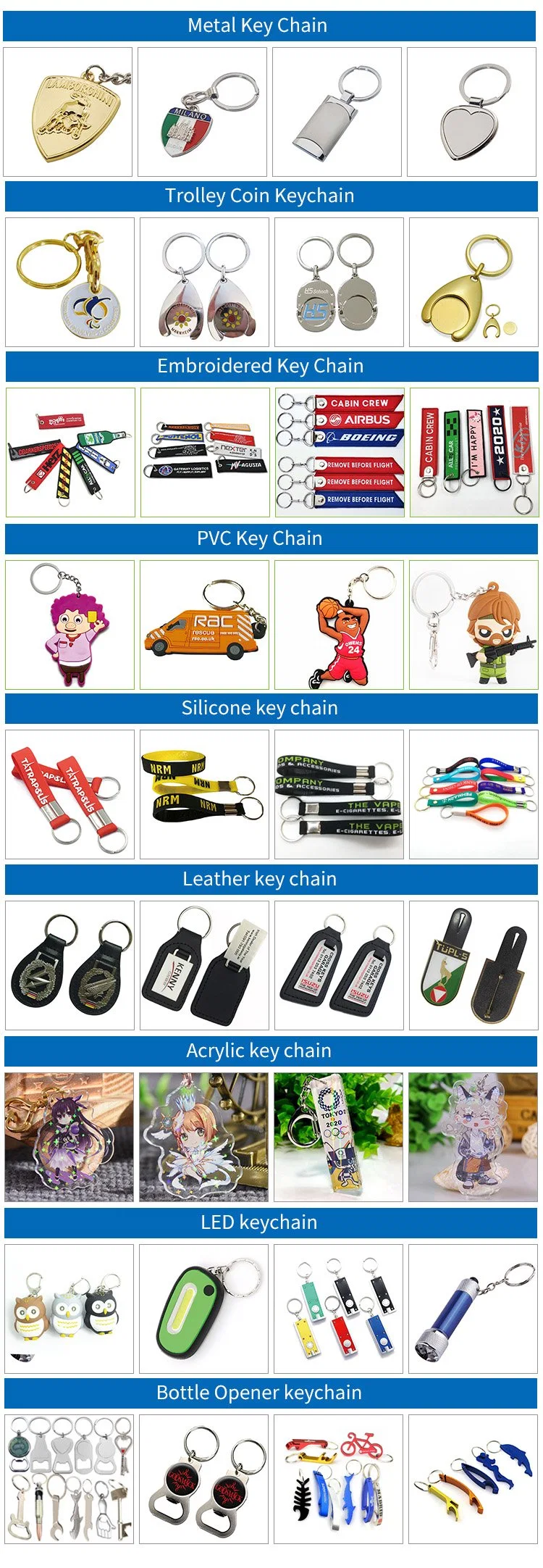 Wholesale Promotion Souvenir Gift Llaveros Carabiner Fashion Car Accessory Custom PU Wooden Acrylic Photo Soft PVC Rubber Shoe Self Defense Metal Chain Key Ring